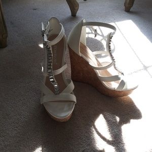 White platform shoes